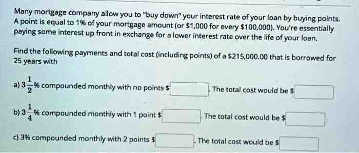 How much does 1 point lower your interest rate?